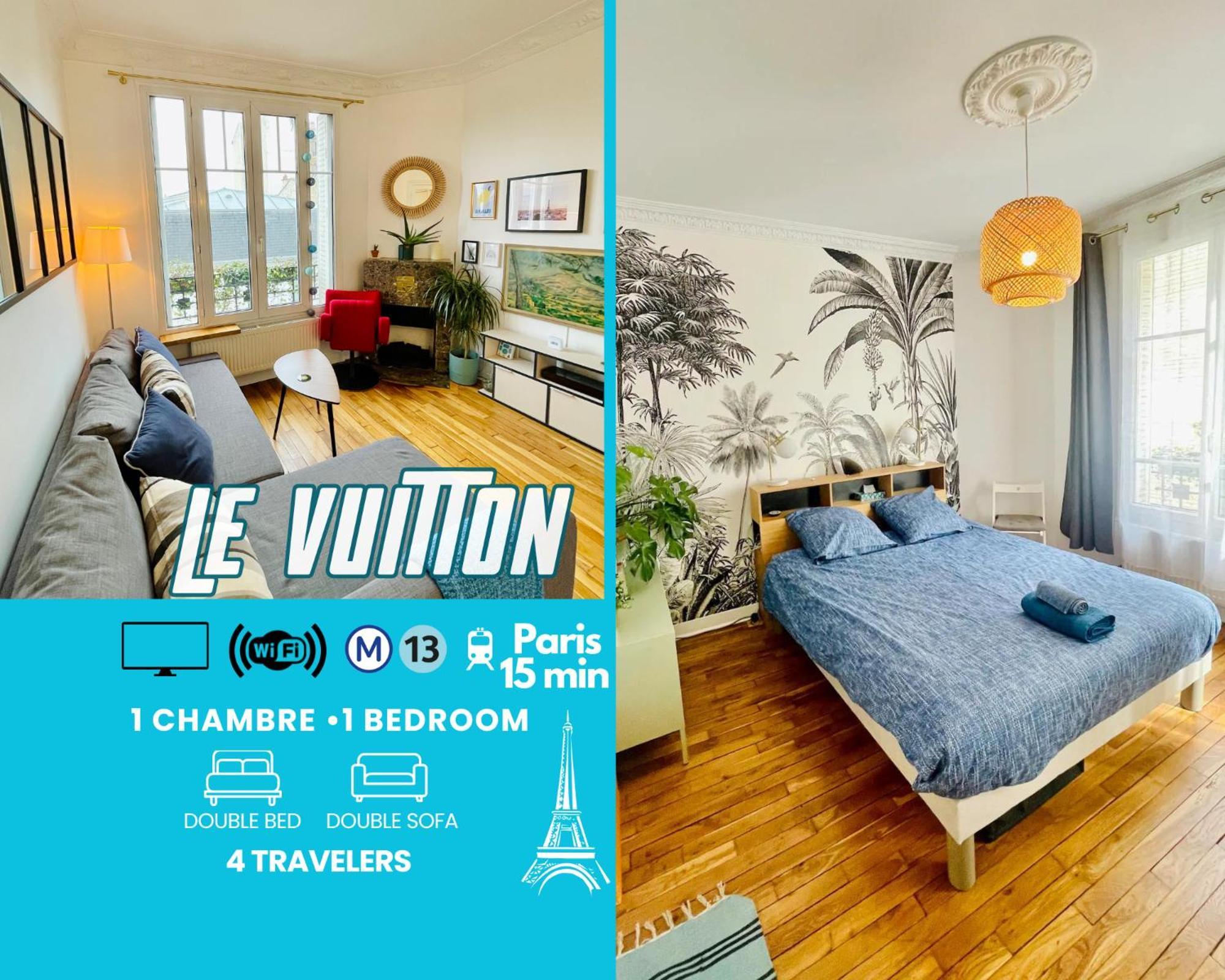 Le Vuitton Asnieres - 2 Pieces A 15 Min De Paris Appartement Buitenkant foto
